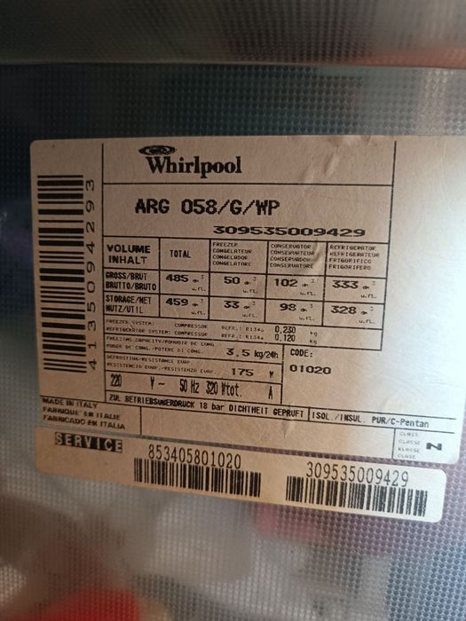 Холодильник Whirlpool