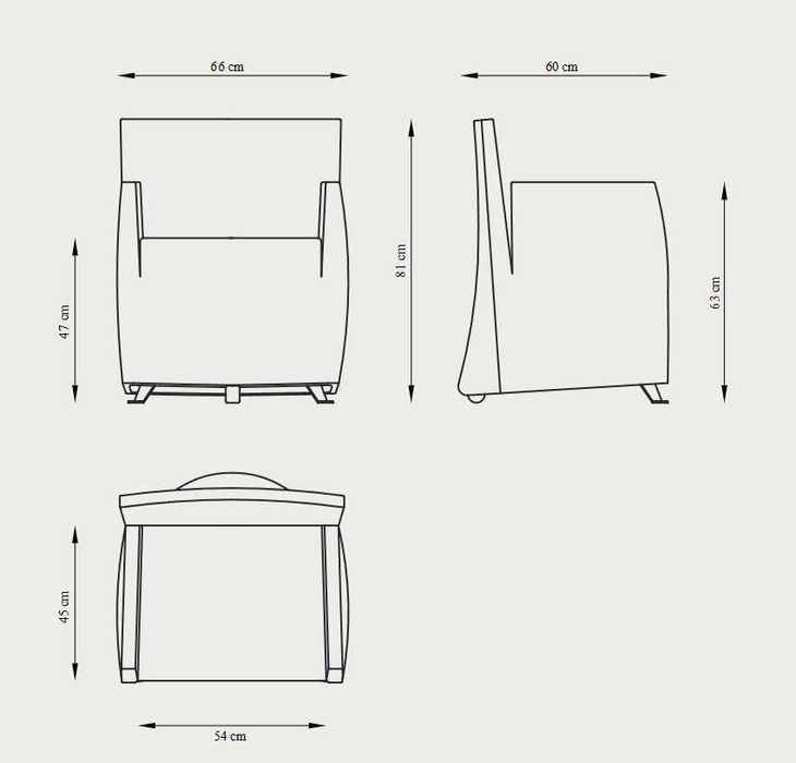 Cadeira vintage rara Caprichair da Baleri Italia