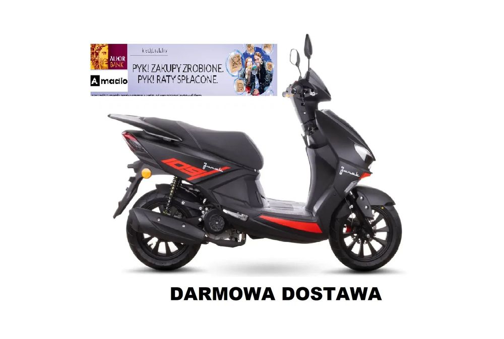 Junak 109 Skuter Junak 109 - 49cm -Transport POLSKA GRATIS! Raty 0%! OKAZJA!!!