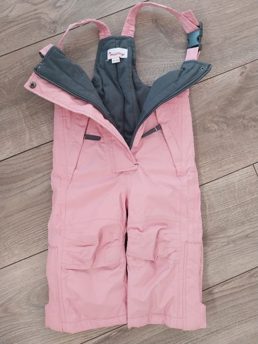 r.74-80 Spodnie narciarskie,grube,cieple,nieprzemakalne  na sanki