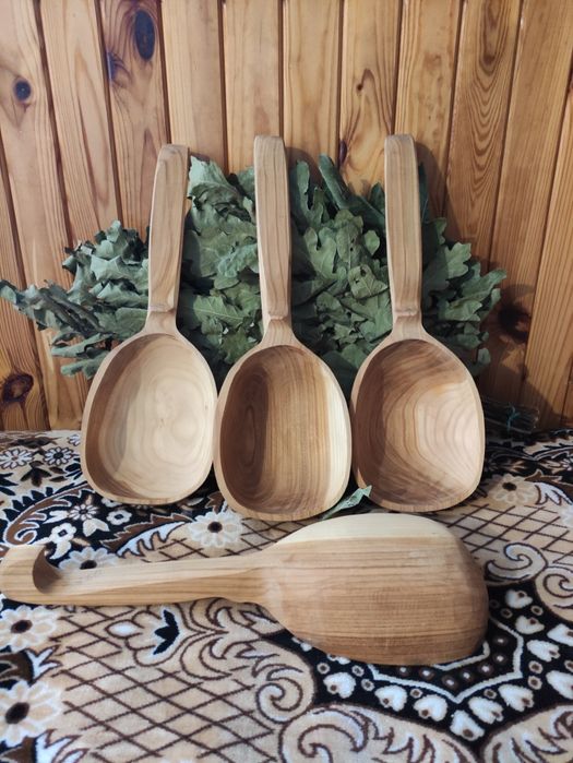 Черпак для сауни бук, черешня