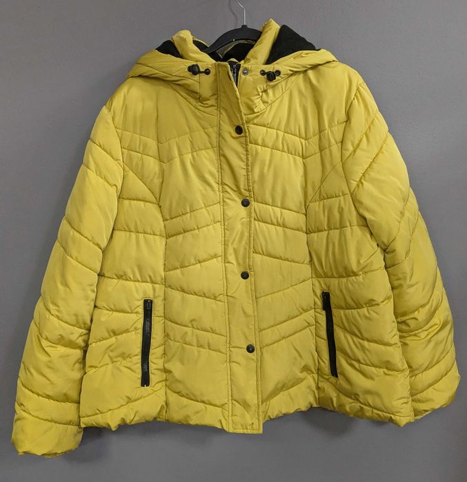 Primark kurtka pikowana żółta musztardowa rozm. 2XL