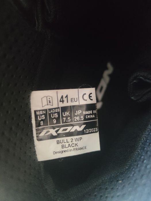 Buty motocyklowe ixon Bull 2 wp Black r.41