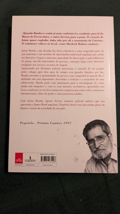 Livro ”Jaime Bunda, agente secreto” de Pepetela