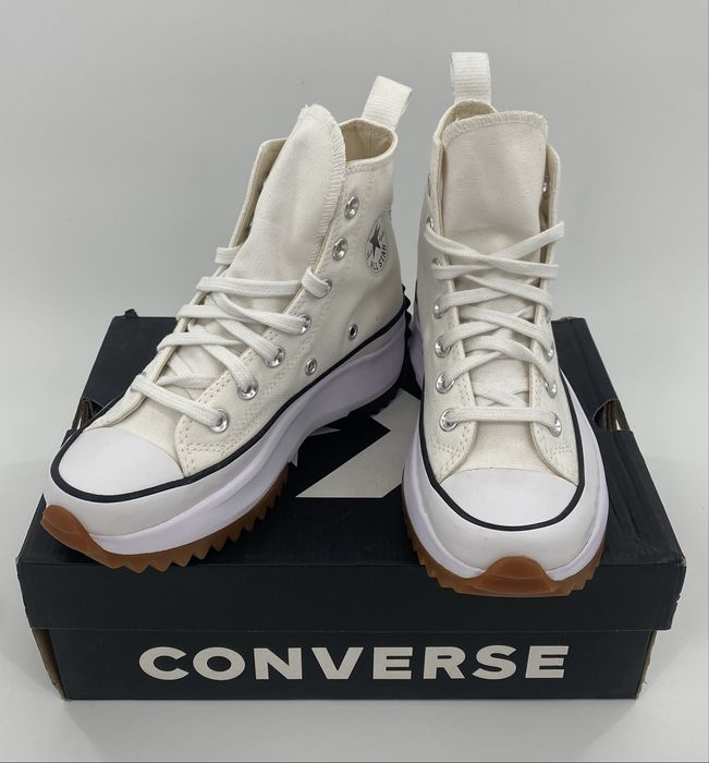 Converse Run Star Hike Hi White Black Gum 166799C