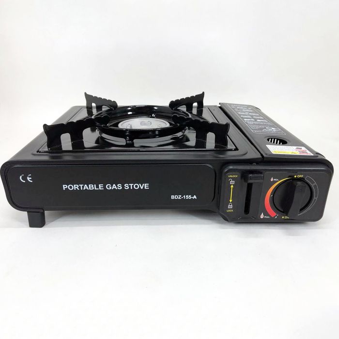 Портативна газова плитка BK-167A із перехідником під звичайний газовий