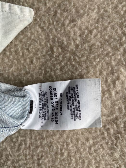 Spodnie jeansowe Levi Strauss 501 W 32 L 34
