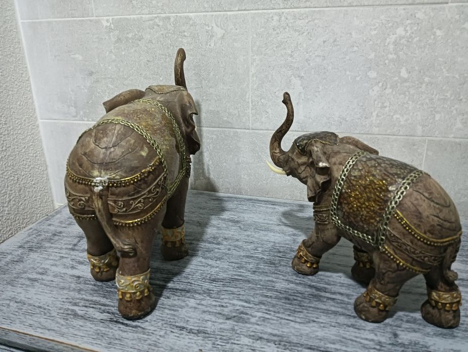 Bonitos elefantes arte Tailândia