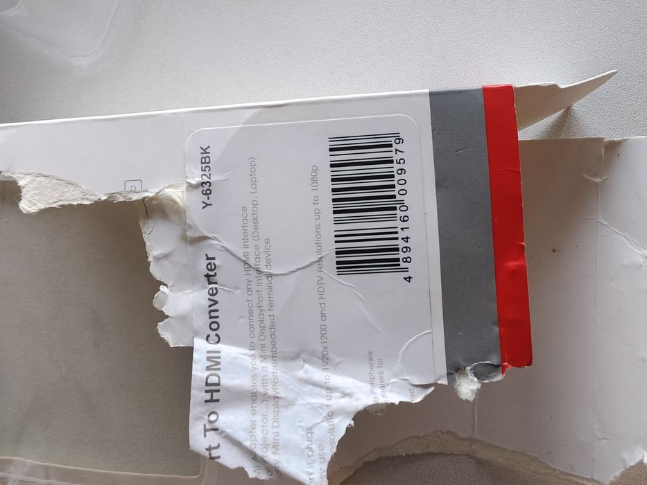 Unitek Mini Display Port Converter Y-6325BK HDMI