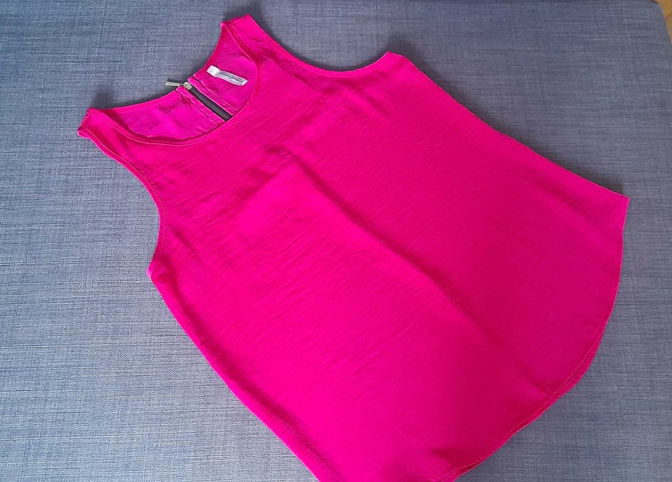 Top w odcieniu fuksjowym, różowym, Stradivarius.