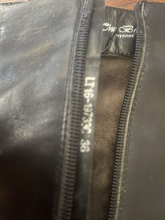 Сапоги кожа б/у высокие