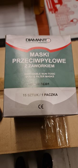 Maseczki przeciwpylowe z zaworkiem