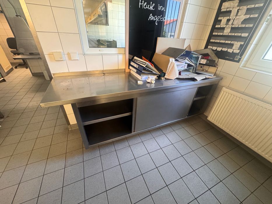 Zlew gastronomiczny stal nierdzewna przemysłowy stół
