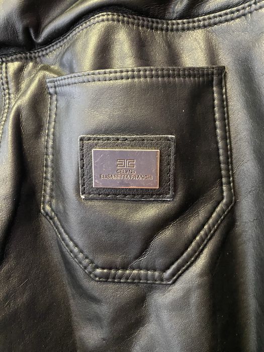 Шкіряні жіночі штани джинси Elisabetta franchi, Loro Piana, Massimo Du