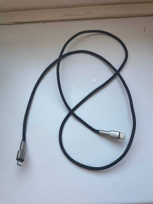 Kabel Baseus do iPhone (Lightning), czarny, wzmocniony