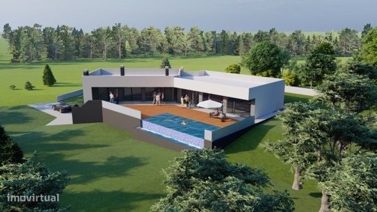 Moradia T3 térrea lote 1600m2 vista mar Sesimbra