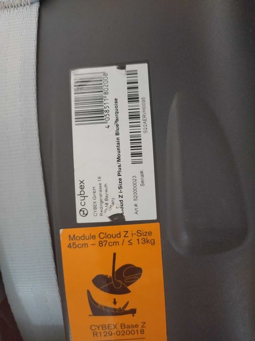 Cadeira Auto Cybex Cloud Z - Bebé e Criança, até 3 anos