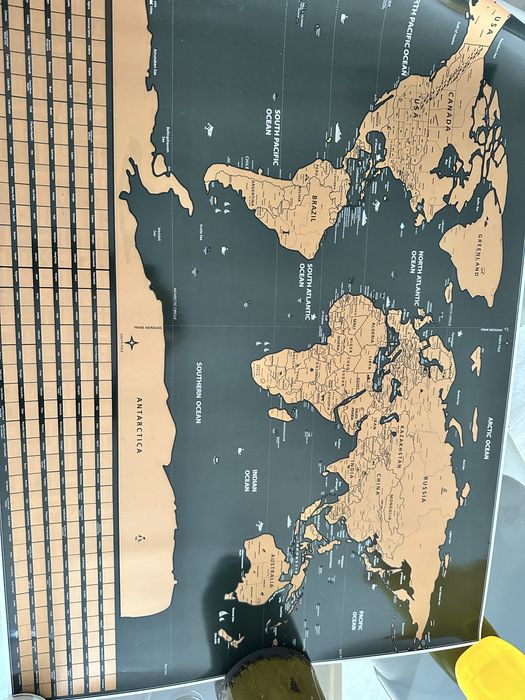 Mapa Mundo para raspar