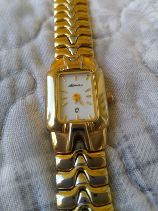 Zegarek damski złoty biżuteryjny Adriatica made Swiss oryginał 1 właściciel