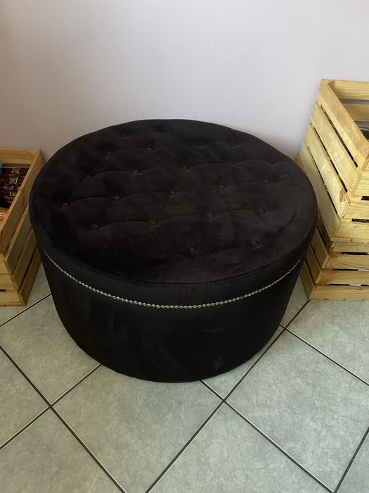 Duzo okragla pufa glamur