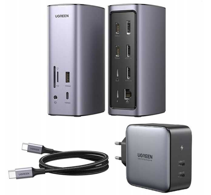 Stacja dokując UGREEN Revodok Pro 312 Dual HDMI DisplayPort Triple12w1