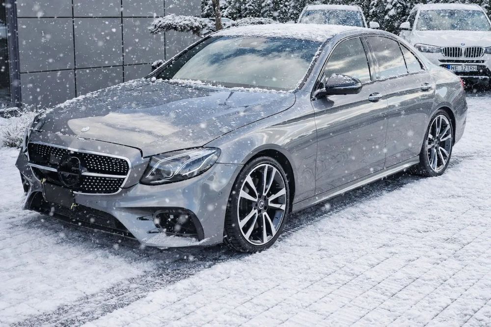 Mercedes-Benz Klasa E E43 AMG S Salon Polska Pierwszy Właściciel Uszkodzony FV 23%