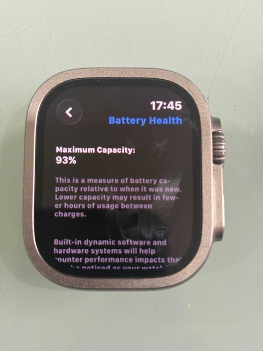 Apple Watch Ultra 49mm Titânio - Bateria 93% + Bracelete Black Unity