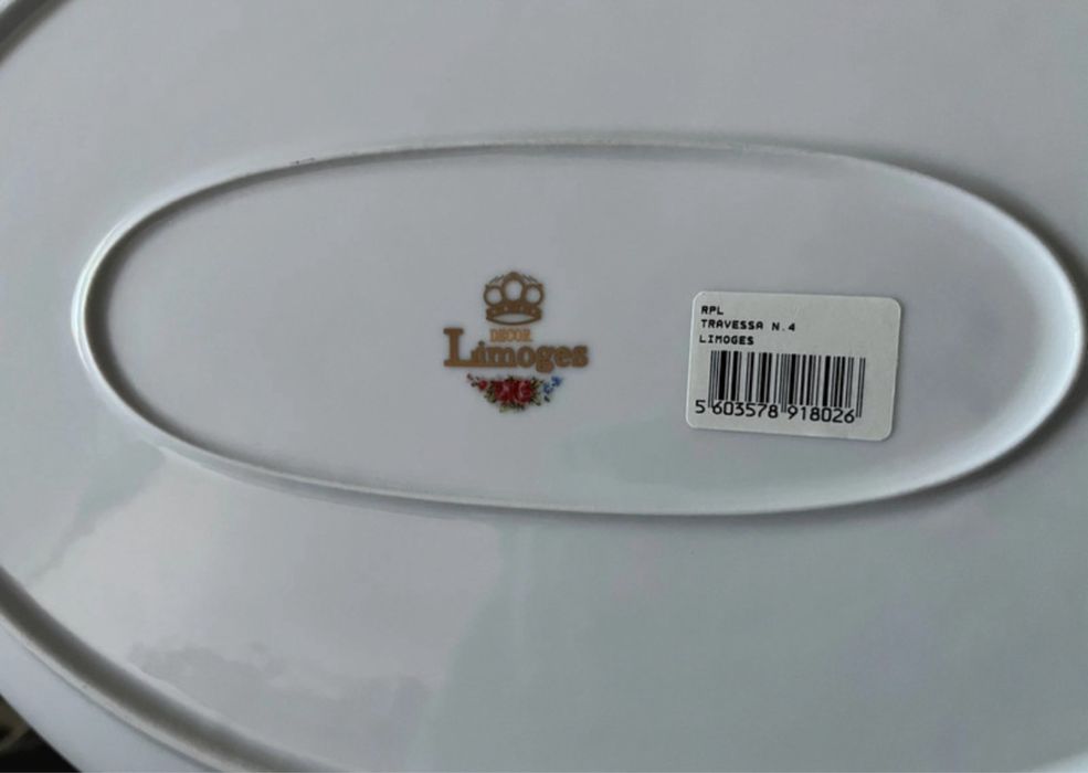 Terrina com travessa porcelana limoges
