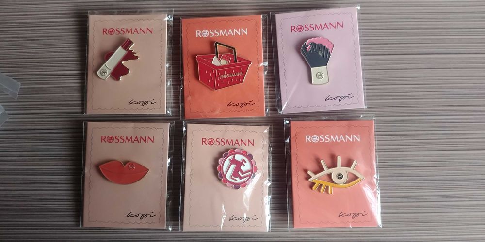 Pin broszka Rossmann zestaw. REZERWACJA