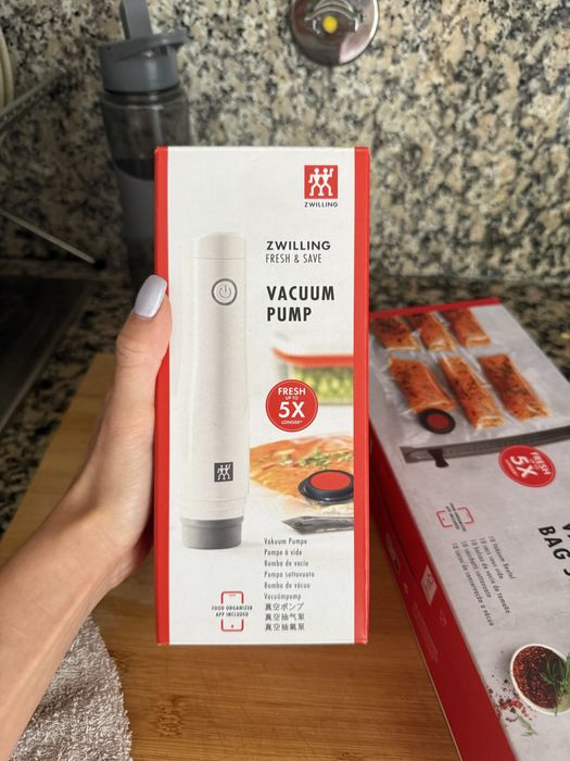 Bomba de selagem e sacos