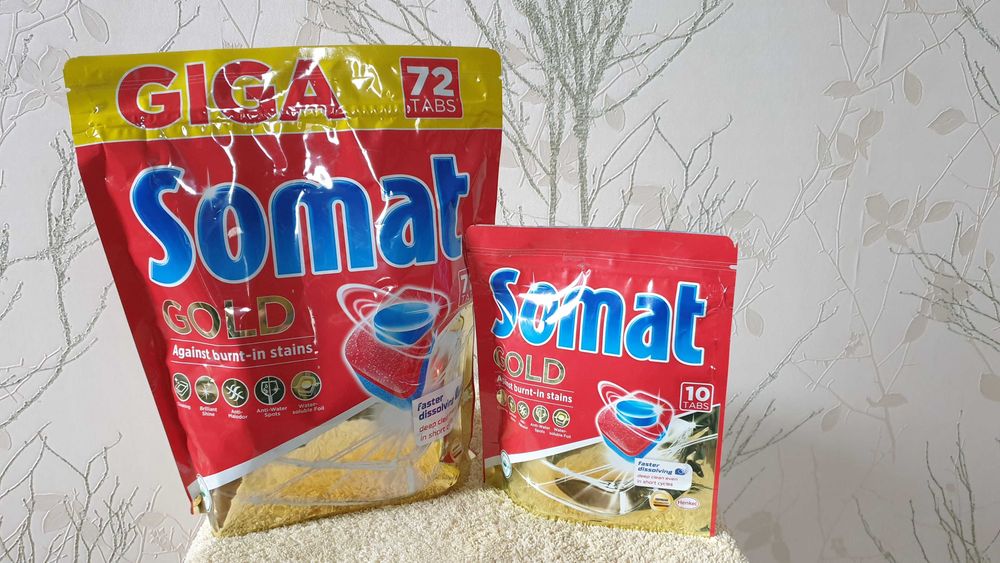 Таблетки для посудомойки.