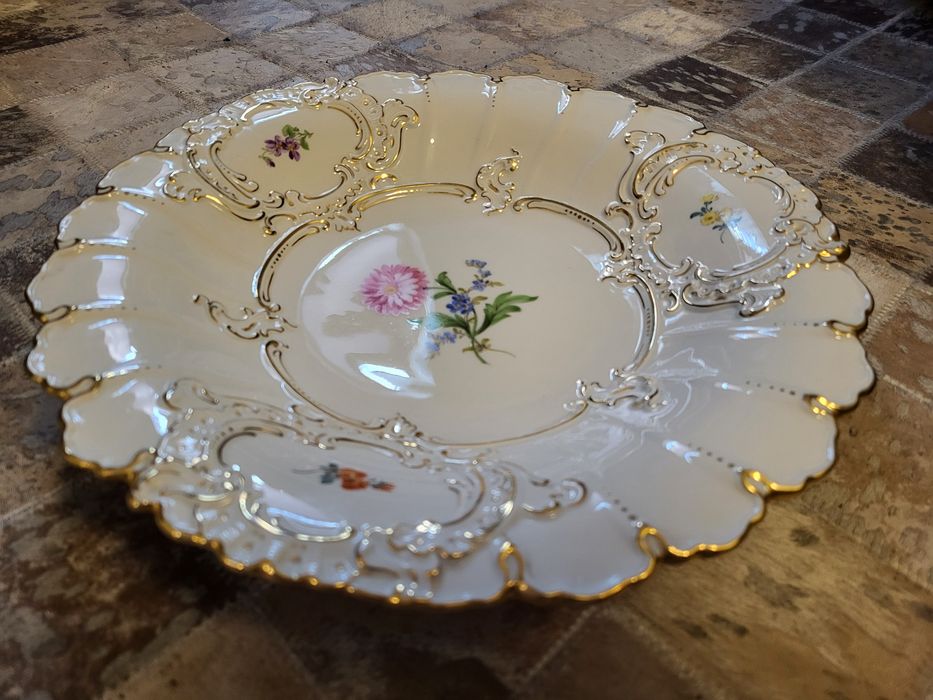 Misnia (Meissen) 30cm  Porcelana Talerz Patera  dekoracyjna