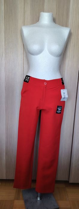 Made in Italy nowe czerwone spodnie XXS/XS/S