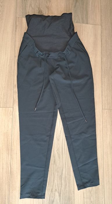 Ciemnozielone ciążowe spodnie nieużywane bez metki
