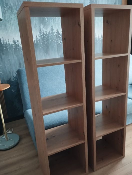 Dwa regały kolor dąb
