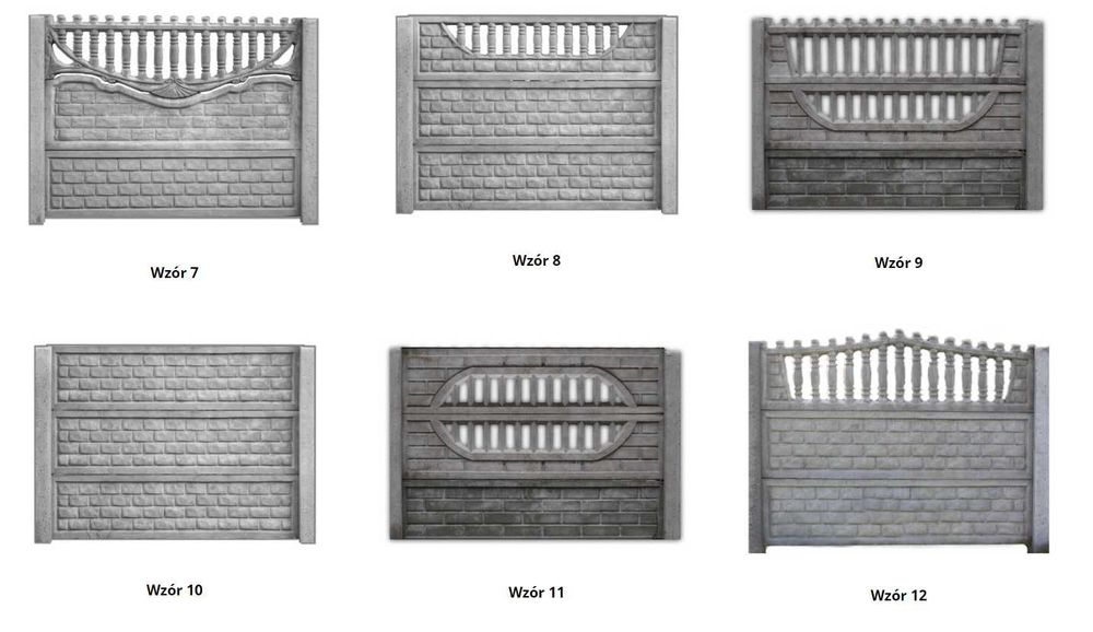 Ogrodzenia betonowe płot betonowy.