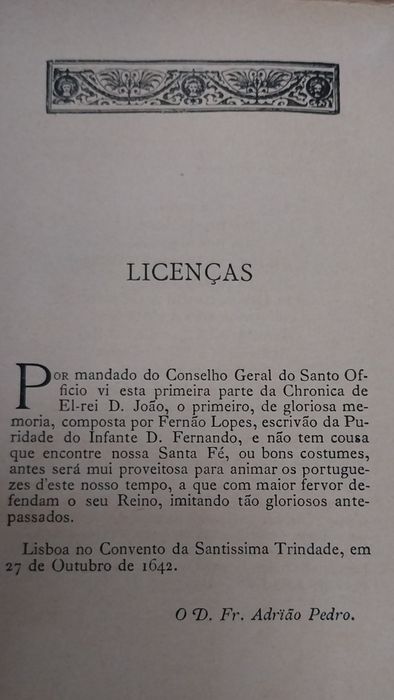 Livros antigos " Crónica de El Rei D. João I" por Fernão Lopes em 6 volumes  edição 1897/8