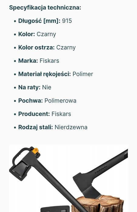 Siekiera rozłupująca FISKARS A26.