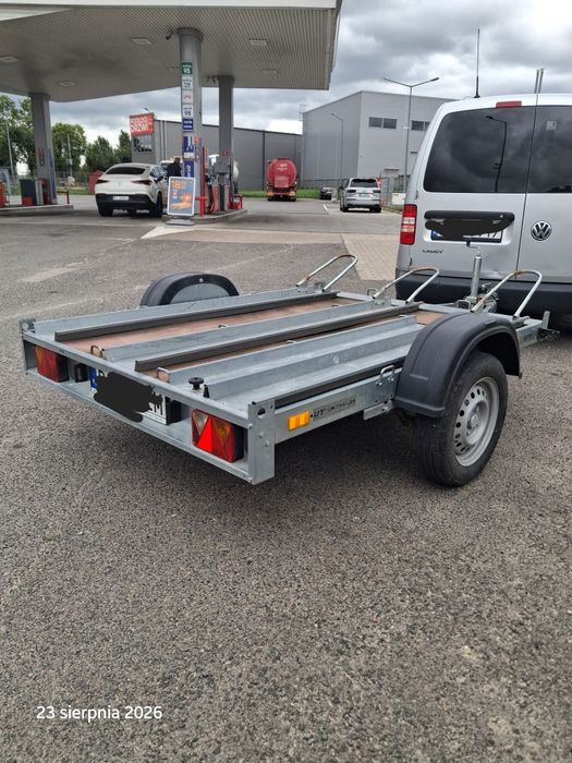 Przyczepka Samochodowa 3 Moto Quad Resor Przyczepa Motorwa Platforma Uchylna