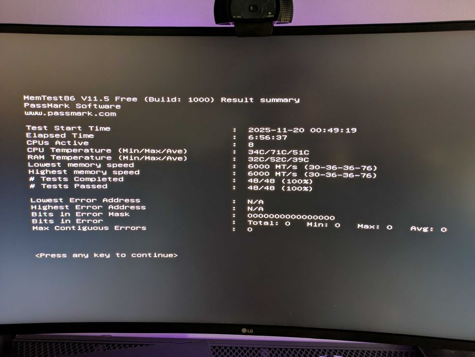 RAM DDR5 64Gb (2x32GB) 6000MHz CL30 Corsair Vengeance Branca RGB