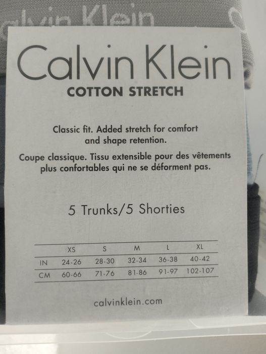 Boxerki, bokserki męskie Calvin Klein 5 pack XS