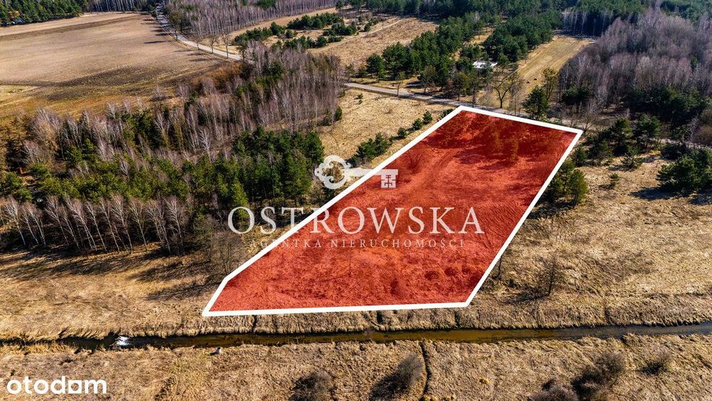 Działka budowlano-rolna nad rzeką Mławką | MPZP