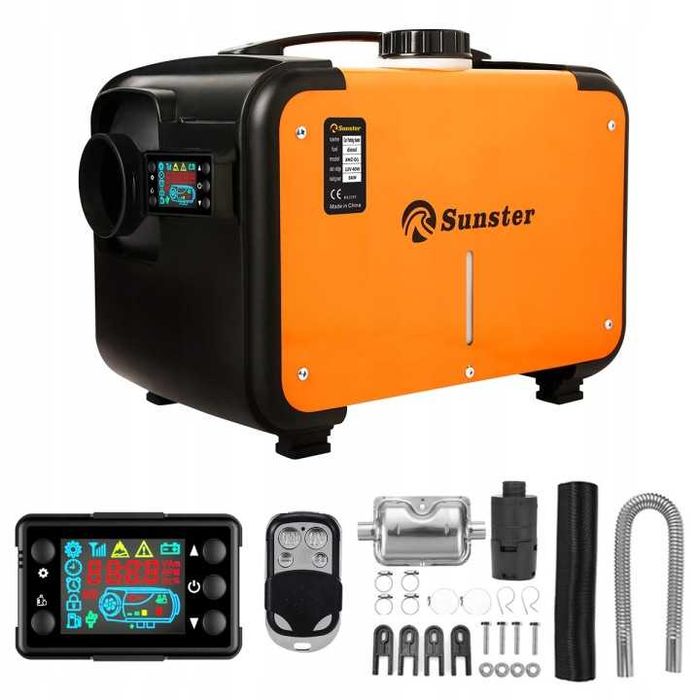 Nagrzewnica Postojowa Diesel 8KW 12V Webasto LCD + Pilot | Carbon Design