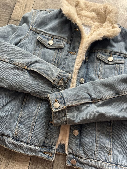Kurtka jeansowa ocieplana Primark rozm 146
