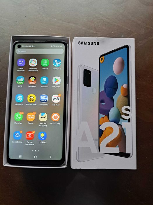 Telemóvel Samsung Galaxy A21s, em estado irrepreensível.