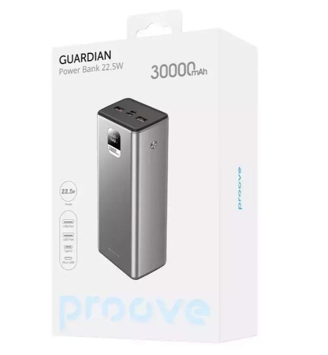 Якісний powerbank Proove guardian 22.5w 30000mah  для роутера