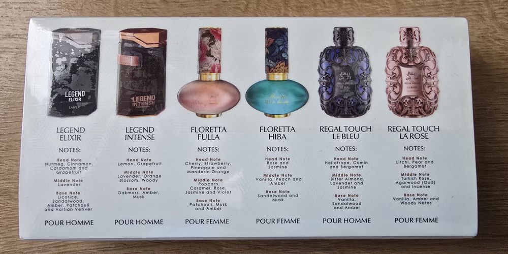 Perfumy arabskie set 6x3ml