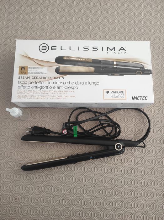 Alisador de Cabelo BELLISSIMA Steam Ceramic & Keratina