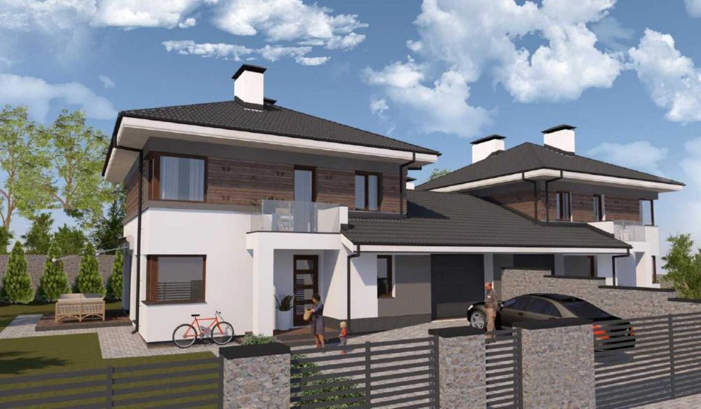 Котедж 165 кв. м з гаражем та ділянкою 4,8 соток