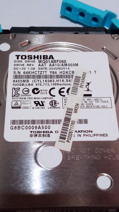 Disco Drive Toshiba 500GB